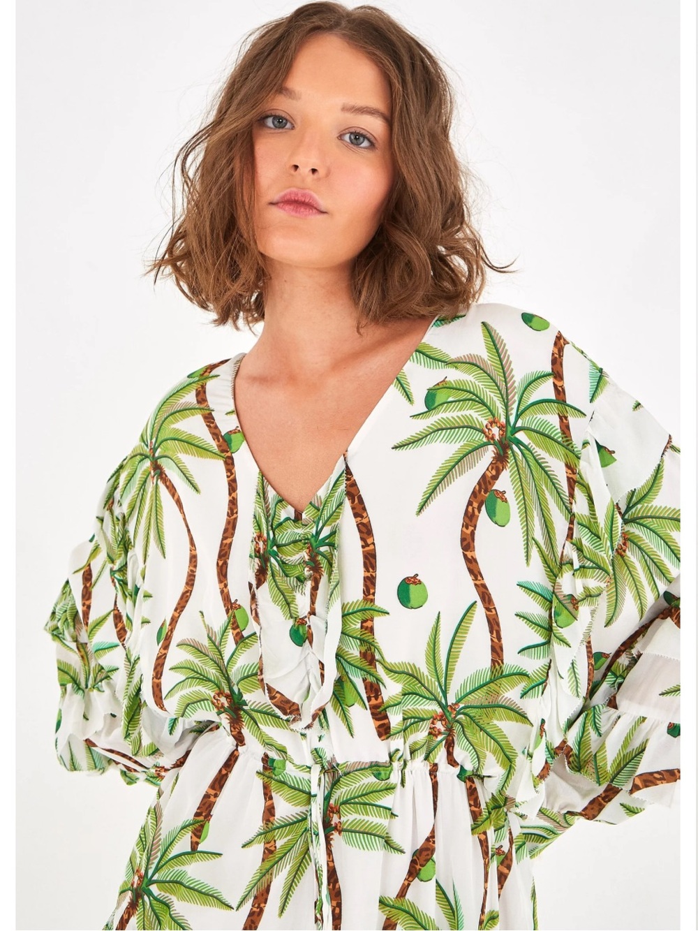 FARM Rio swinging palms dress